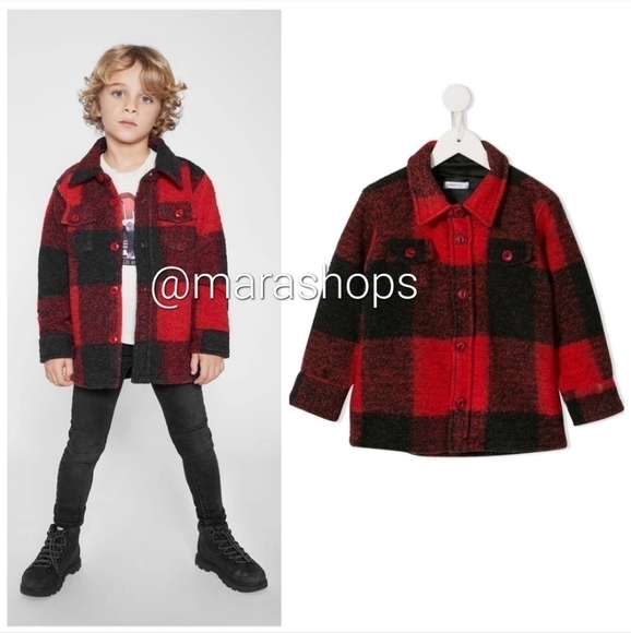 Anine Bing Kids Bobbi Flannel Jacket - Picture 1 of 8